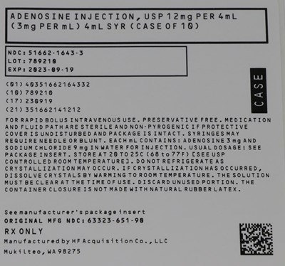 Case Label (51662 1643 3 Case Label)